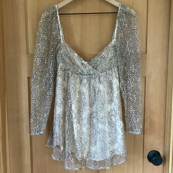 Free People Tops - Free People Babydoll Lace Top